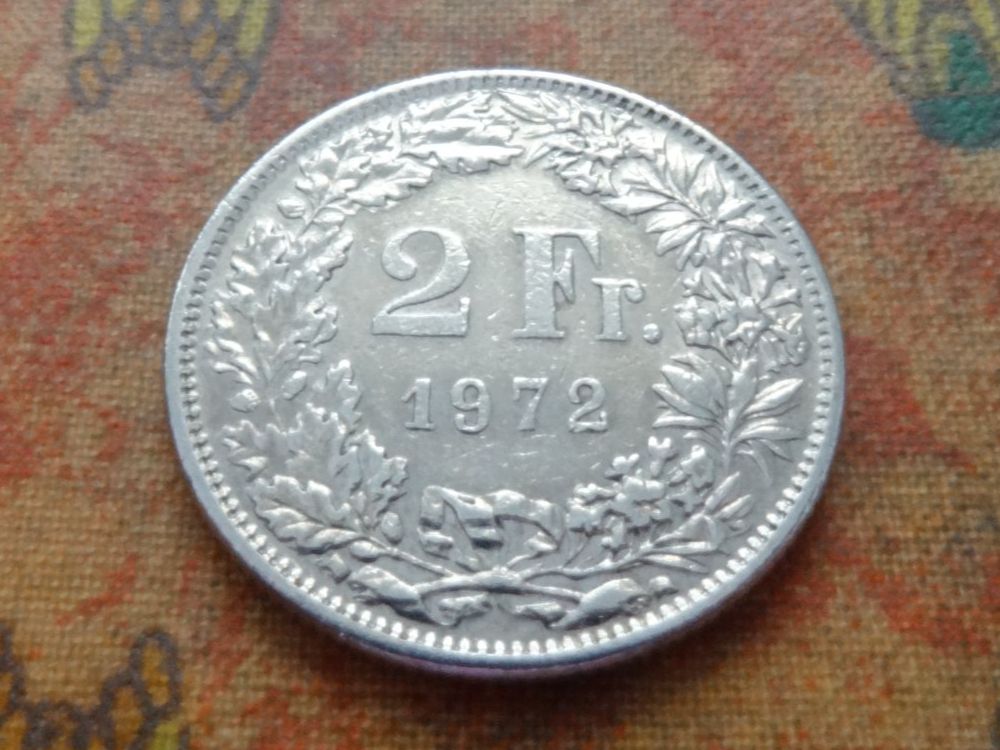 Toutes les monnaies: 2 Fr. 1972 – D'occasion à Romanel-sur-Lausanne par Swift13