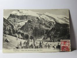 Engelberg , Blick vom Horbistal nach dem Titlis 1910