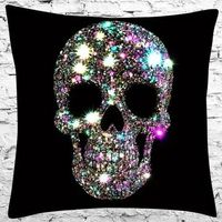 ✨💀 Glitzernder Totenkopf Kissenbezug 💀✨