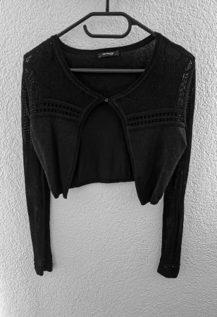 Bolero, Jäckli, langarm, Oberteil, shirt, Jacke, cover-up