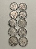 Lot mit 10 Stk. 5 Rp. 1910