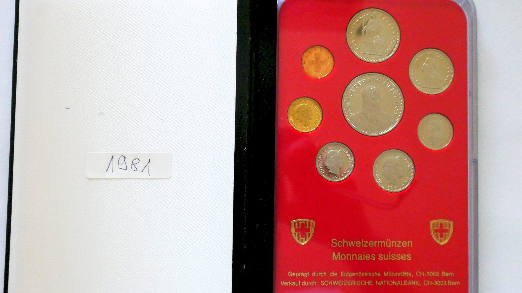 Tutti le monete: Münzsatz 1981, Polierte Platte – Nuovo e nell'imballaggio originale da Hinterkappelen venduto da himi02
