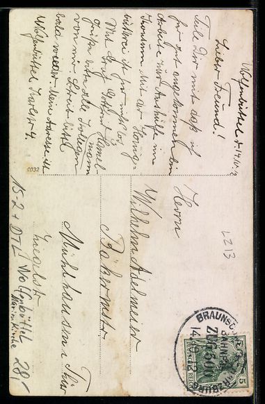 Cartoline postali: Foto-AK Wolfenbüttel, Zeppelin im Fluge – Usato da Berlin venduto da bartko-reher 1