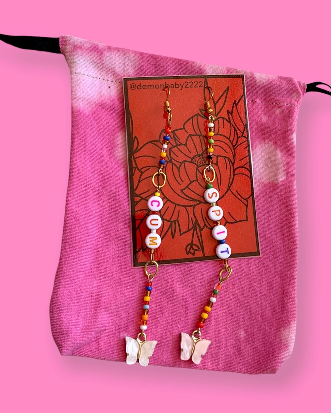 Ohrringe & -stecker: "I left that.. " earrings – Neu und originalverpackt aus Basel von demonbaby2222 2