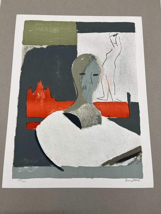 Grafica & Litografie: HENRY WABEL LITHOGRAPHIE SIGNIERT NUMMERIERT – Usato da Gersau venduto da grafik-kunst 4