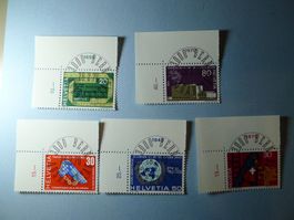 1970 Sonderpostmarken 476-480 ET Vollstempel