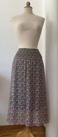 Jupe mi-longue MAJE, taille 1 imprimé floral 