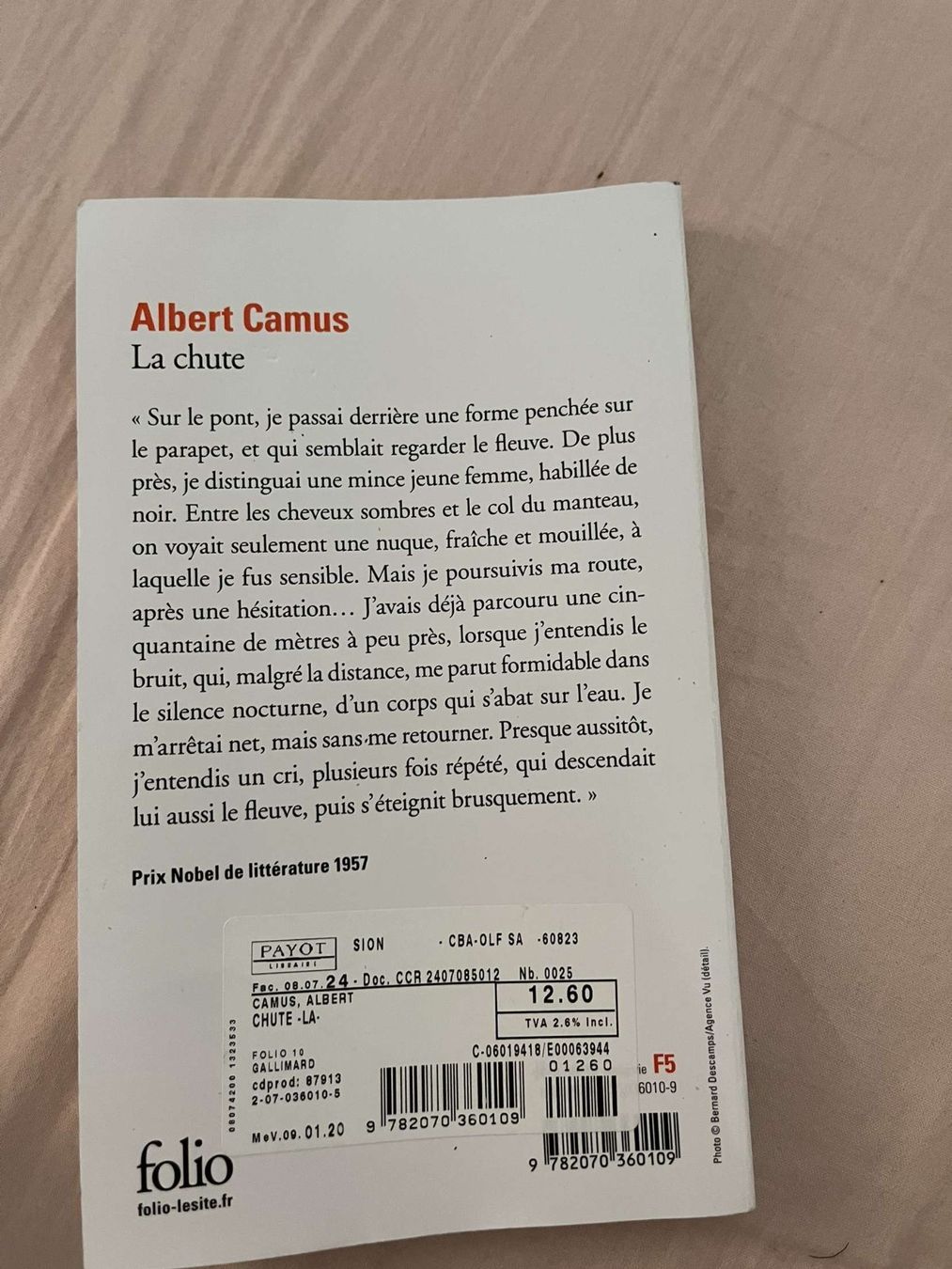Libri: La chute (Albert Camus) – Usato da Venthône venduto da Liam_2909 1