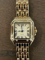 Damenuhr Modeschmuck Gold/Nachahmung Panthère von Cartier