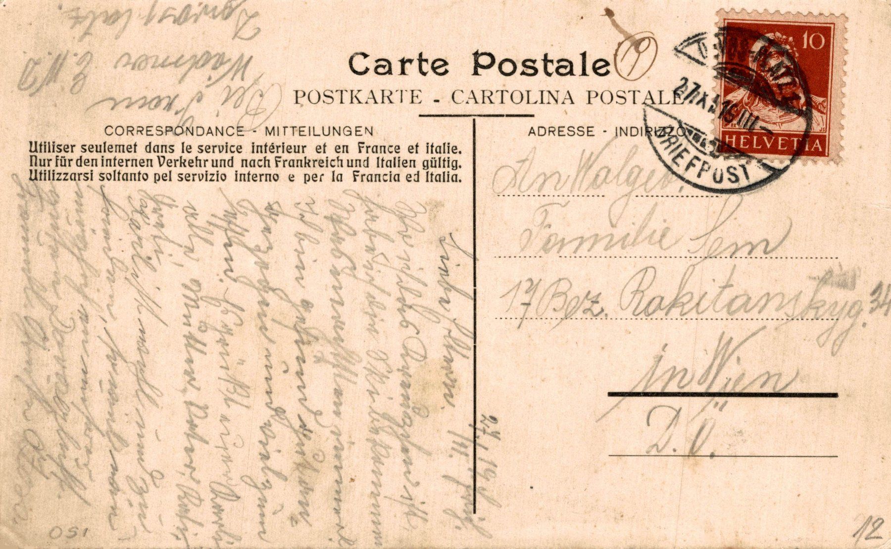 Cartes postales: Promenade Davos. Pferdetram – D'occasion à Bronschhofen par Astore 1