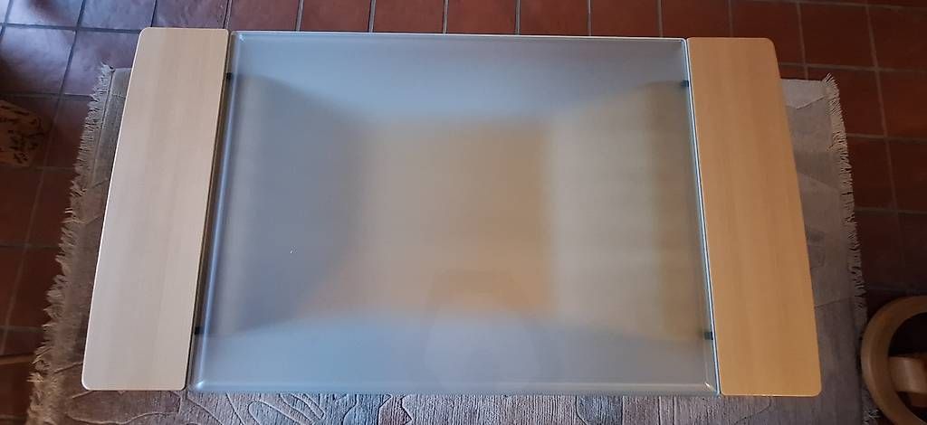 Tavoli: Salontisch Glas/Holz massiv – Usato da Dietikon venduto da angelus90