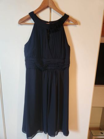 Elegantes Cocktailkleid in dunkelblau, Grösse 36