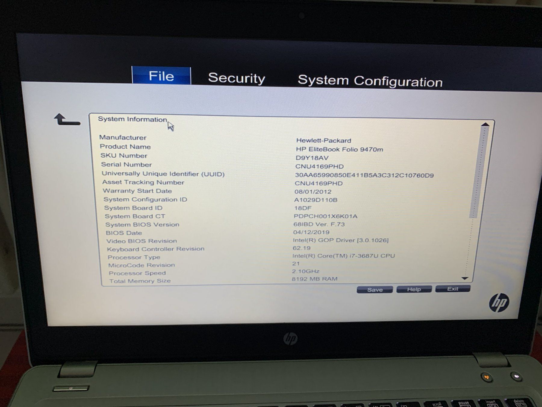 Hewlett Packard Notebook: HP EliteBook Folio 9470m Ultrabook – Usato da Bodio TI venduto da The_Cyrenian 2