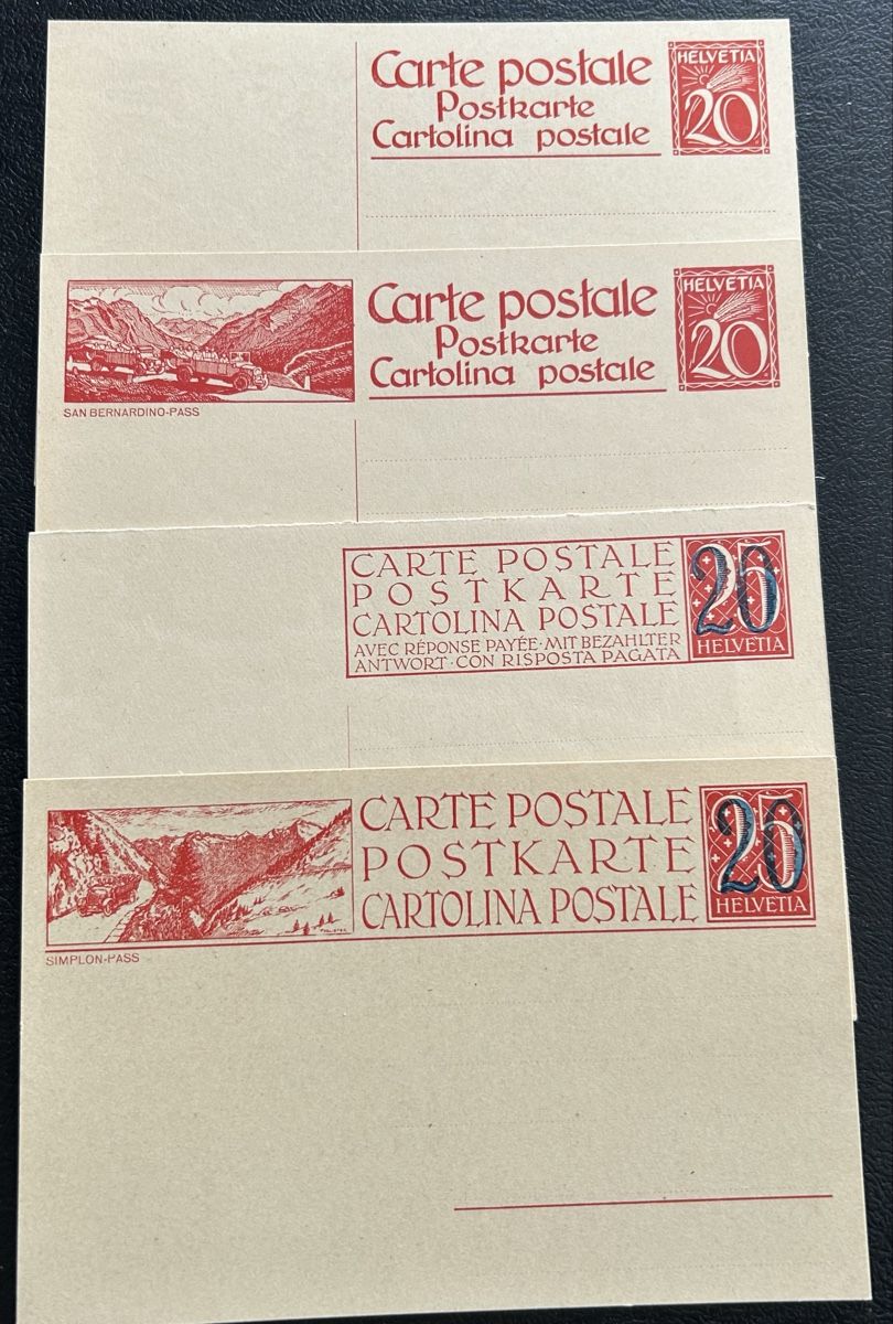 Tous les timbres: 4 Ganzsachen Postfrisch  – D'occasion à Horw par Tellbub