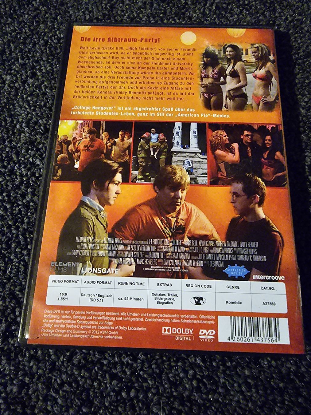 Tutti i DVDs: DVD College Hangover (15085) – Usato da Ruswil venduto da jan_bxl5 1