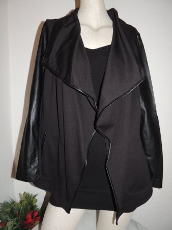 SCHÖNE JACKE «YESSICA» C&A VISCOSE LEDEROPTIK NP 98CHF NEU M