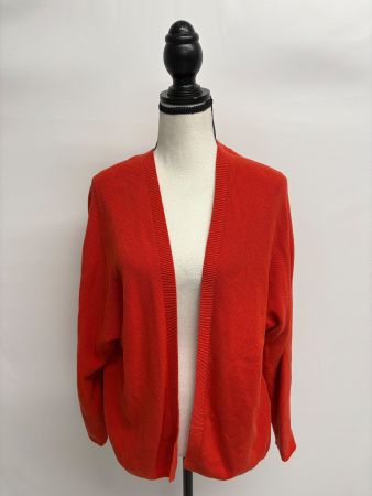 SET offene Strickjacke Gr. 38 orange Cardigan