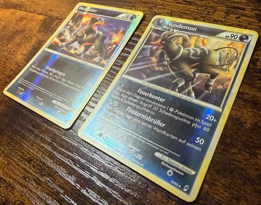 Pokémon Carte collezionabili: Hundemon Rare Reverse Holo 10 & Hunduster Reverse Holo 59 – Usato da Zürich venduto da PEACECOCOON 1