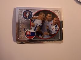 Panini Frankreich EM 2016 Slowakei Mannschaft Glitzerbild