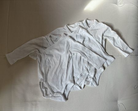 Set of 3 baby white H&M body 68 cm