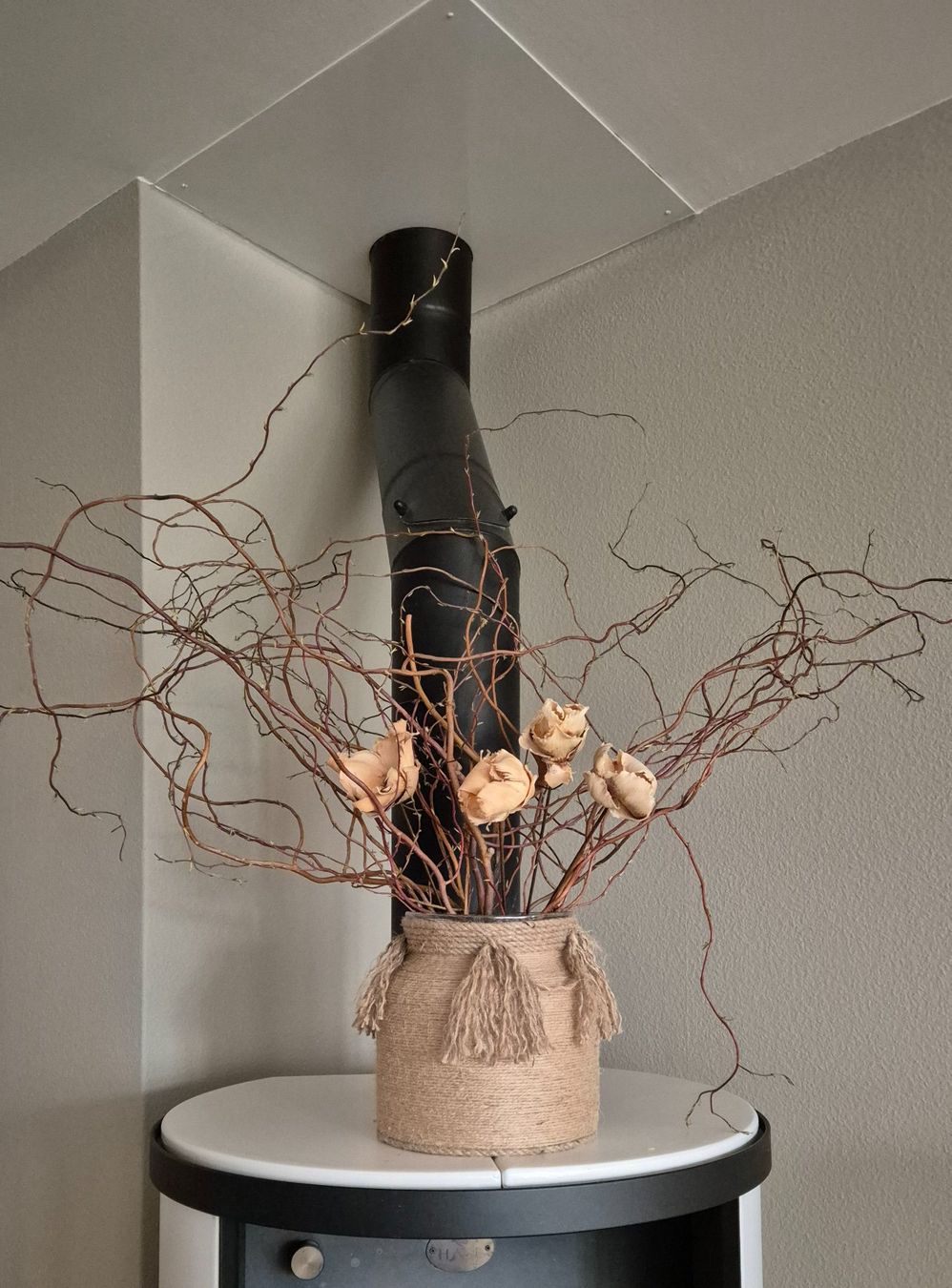 Tutte le decorazioni: Glasvase mit Naturgesteck – Usato da Tagelswangen venduto da GABGABFI