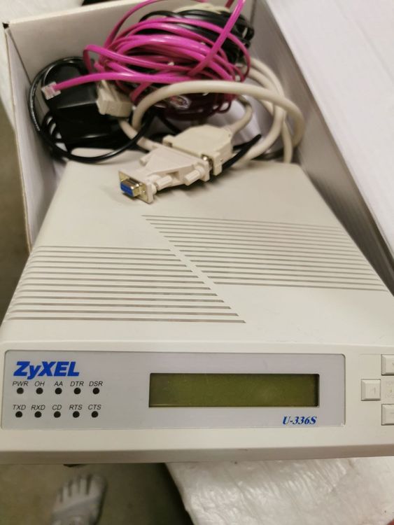 ZyXEL U-336S Modem/Fax - Vintage Rarität - in gutem Zustand! (Gebraucht ...
