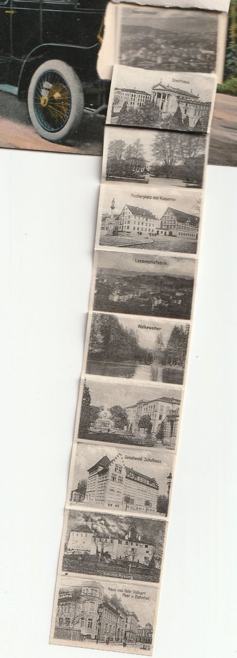 Cartes postales: Gruss aus Winterthur. Oldtimer Auto mit Leporello – D'occasion à Bronschhofen par Astore 2