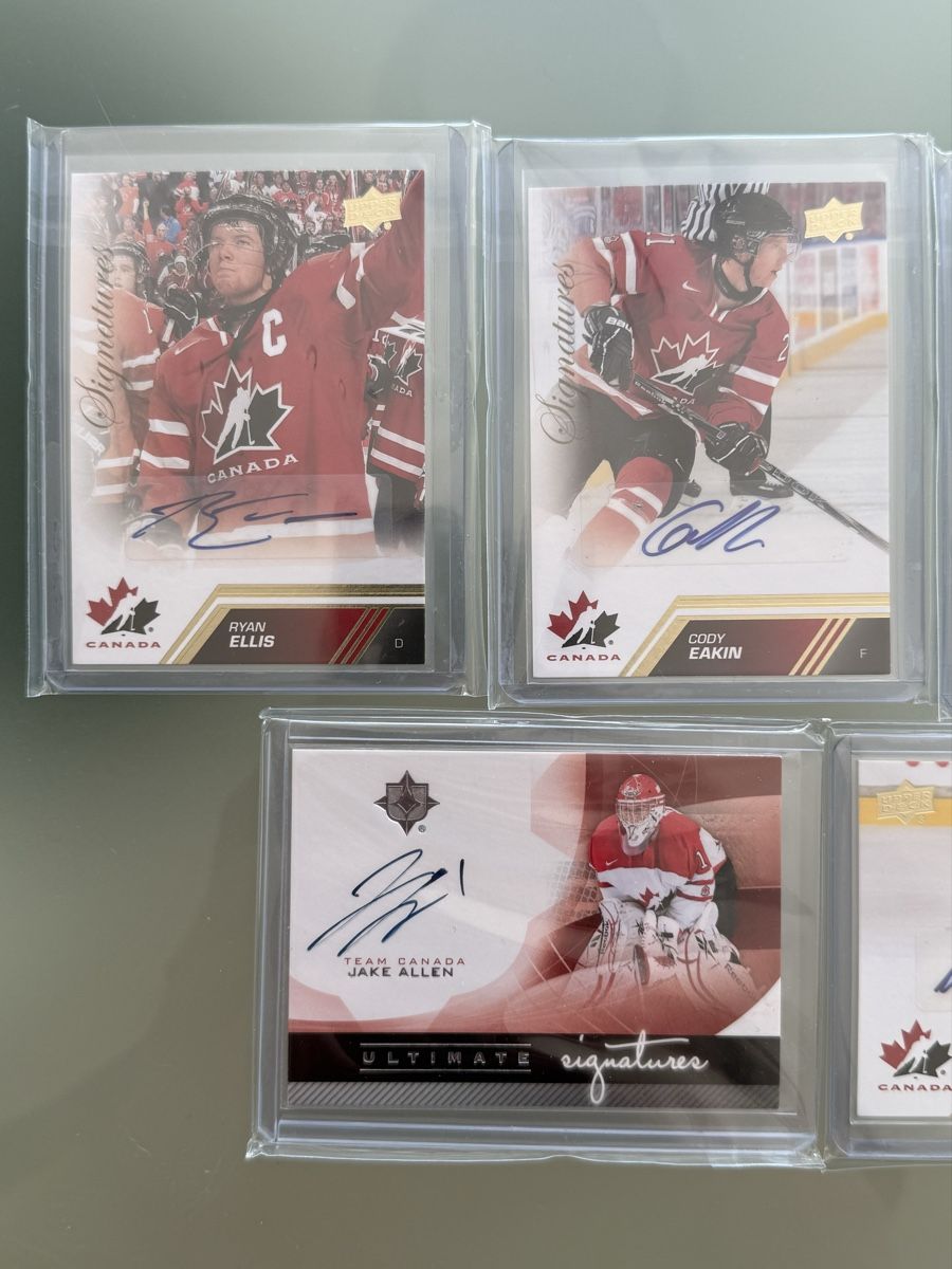 NHL Carte collezionabili: Upper Deck Team Canada Gold Signatures – Usato da Winterthur venduto da mlindholm 4