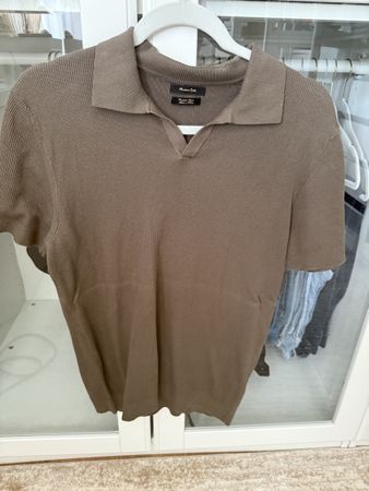 Massimo Dutti Polo Herren braun Grösse M 