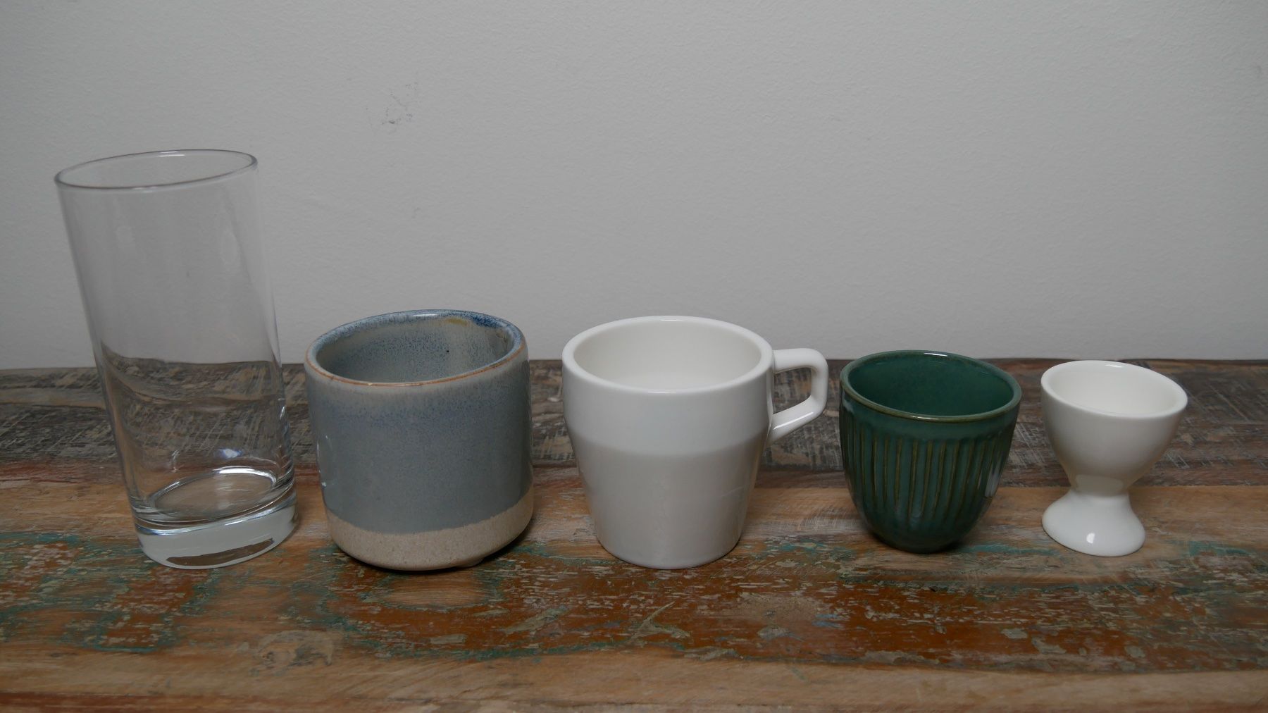 Tazze: Set Glas Teetasse Kaffeetasse Eierbecher – Usato da Zürich venduto da julia_vina