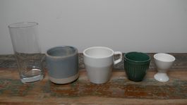 Set Glas Teetasse Kaffeetasse Eierbecher