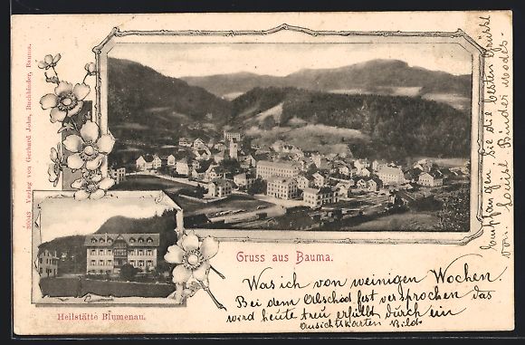 Cartes postales: Bauma, Heilstätte Blumenau, Ortsansicht – D'occasion à Berlin par bartko-reher