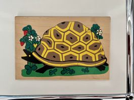 Holzpuzzle Schildkröte 🐢Top Zustand!