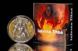 2 OZ Silbermünze Inferno Titan Antik coloriert 129 STK.