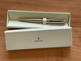 Exklusiver + seltener Rolex Kugelschreiber silberfarben -NEU