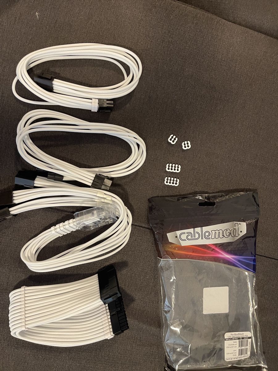 Corsair Cavi: CableMod ModMesh Custom Cable Kit - White - NEW! – Nuovo (secondo la descrizione) da Muri AG venduto da l3v_qx8k 4