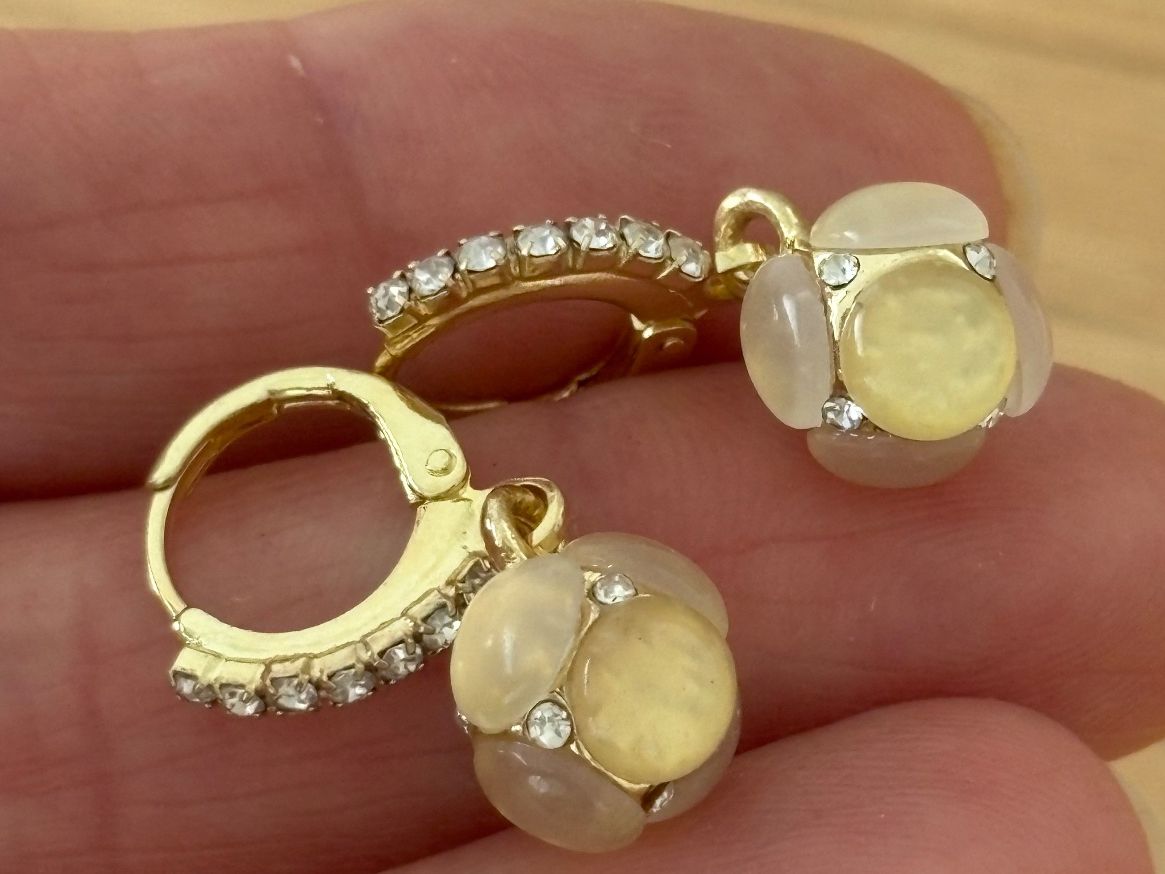 Ohrringe & -stecker: Luxus Elegante Ohrstecker  Goldenfarben – Neu (gemäss Beschreibung) aus Biel-Bienne von Roserosse13 6