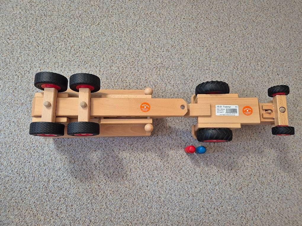 Fagus Giocattoli: Fagus Holz-Traktor mit Anhänger & Figuren – Usato da Oetwil am See venduto da 980dieter 4