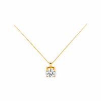 2.01ct Diamant-Halskette 14k Gelbgold