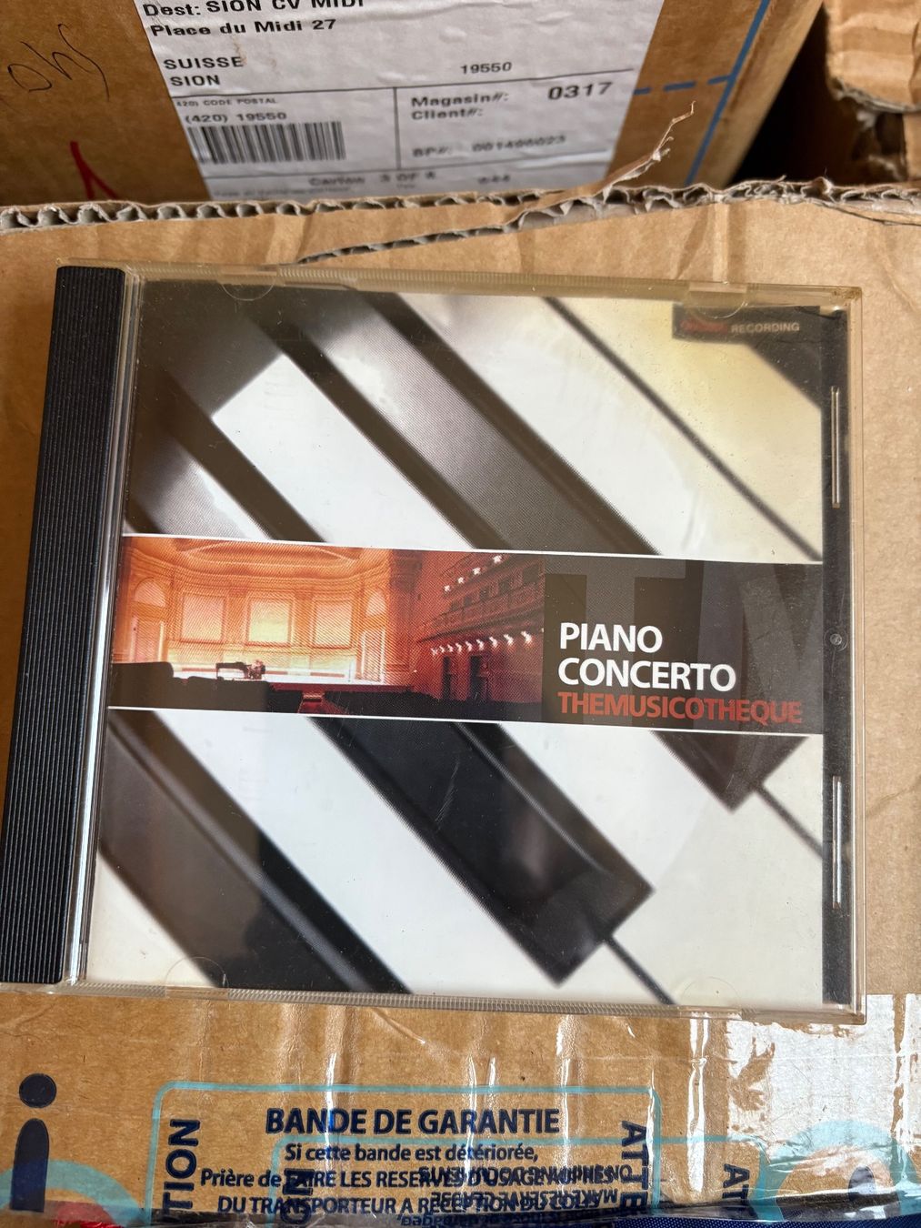 CD: Cd piano concerto – Usato da Grône venduto da natatou
