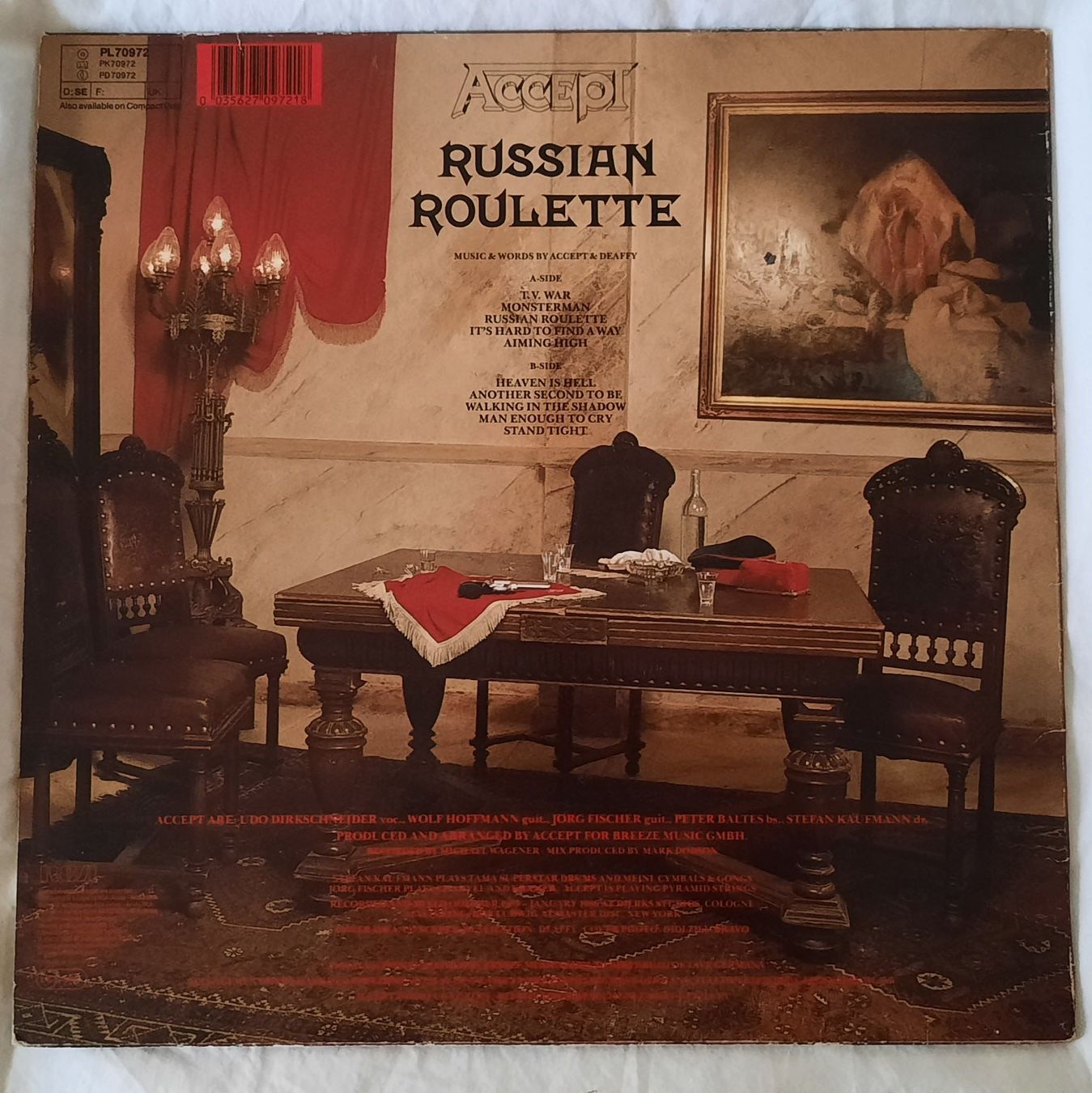 Dischi in vinile: ACCEPT - LP - RUSSIAN ROULETTE - 1986 – Usato da Lausanne venduto da MHJ 1