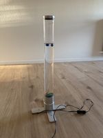 Röhrenlampe mit Schalter und Netzteil silberfarben