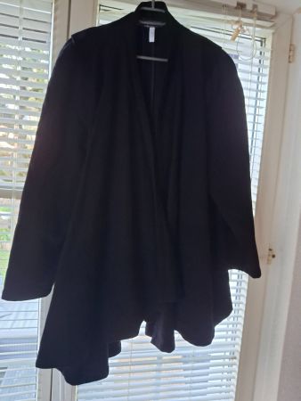 Veste poncho coupe longue taille 44 70% laine