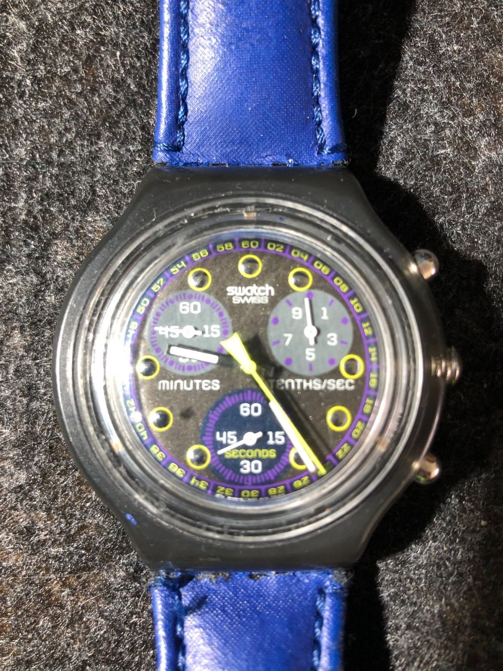 Swatch Uhren: Swatch chrono. 1996. ETA V8 – Gebraucht aus Saignelégier von Dubois_Vintage