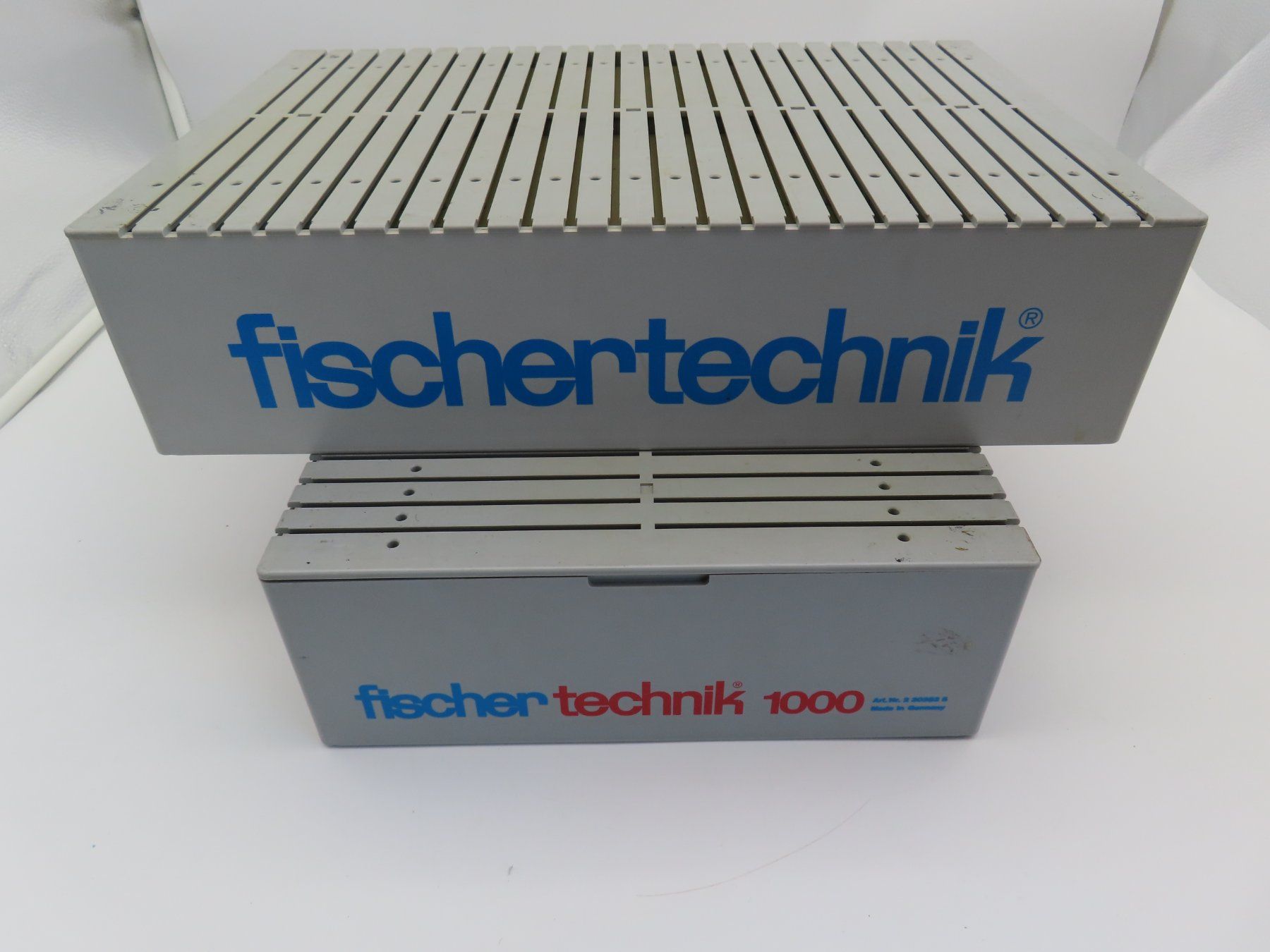 Fischer Kit di costruzioni: 2x Fischertechnik Box 1000 mit Anleitungen – Usato da Reinach BL venduto da WBZ-Flohmarkt