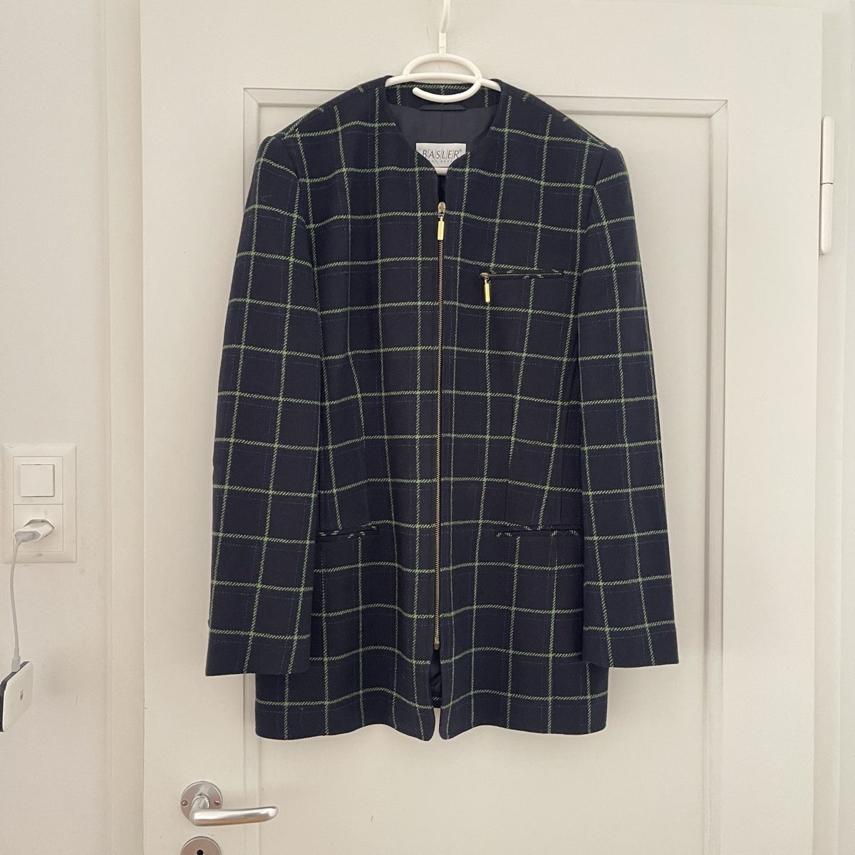 Basler Giacche: Vintage Basler wolle jacket / blazer Checkered - gr. 40 – Nuovo (secondo la descrizione) da Bern venduto da dek_7bjd