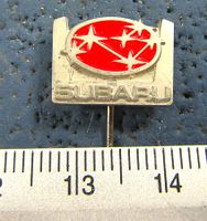 SUBARU AUTO LOGO ANSTECKNADEL GEPRÄGT VINTAGE OLDI