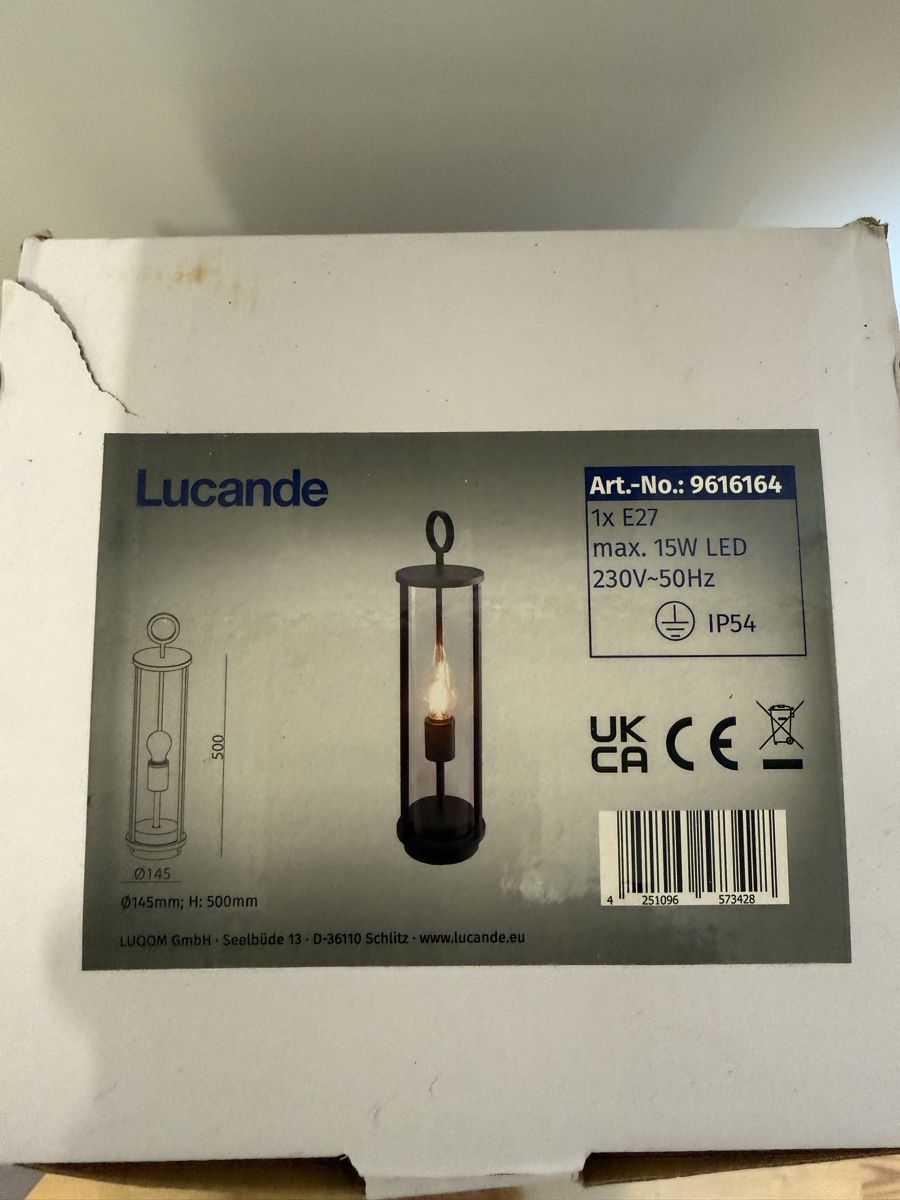 Lampade: 2 Aussenleuchten schwarz, neu & orginalverpackt – Nuovo e nell'imballaggio originale da Lampenberg venduto da cafeduport 1
