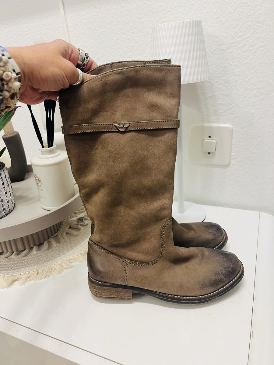 Armani Scarpe per ragazzi: ARMANI LEDER WINTERSTIEFEL GR 32 – Usato da Basel venduto da theo-g77