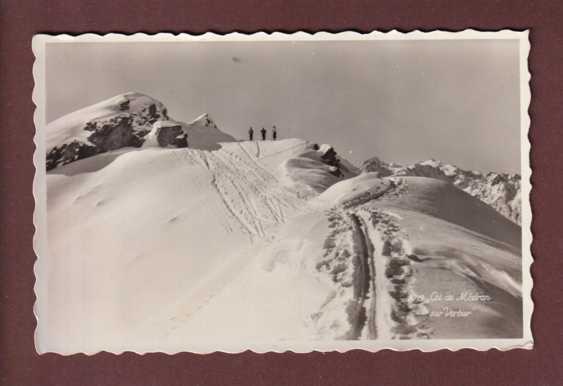 Ansichtskarten: COL DE MEDRAN - 1951 – Gebraucht aus Pully von nicecards-shop